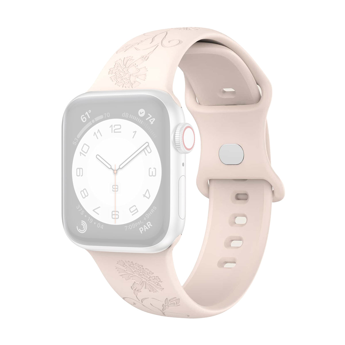 For Apple Watch Ultra 49mm Engraved Watch Bands Soft Silicone Strap Wristband For Apple Watch Ultra 49mm Engraved Watch Bands Soft Silicone Strap Wristband